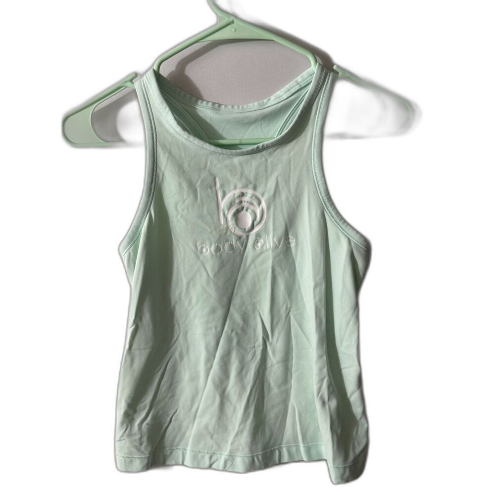 Lululemon Women’s 6 Mint Green Racerback Workout Tank Body Alive Yoga Gym